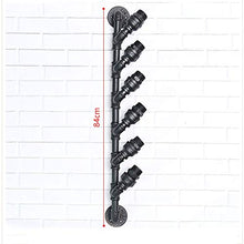 MoDi Wine Rack Retro Style Industriale Tubo di Acqua a Parete Vino Rack (H84CM)