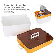 Asixxsix Custodia, Scatola Organizer, Flip Trasparente Portatile a Doppio Strato per Ufficio Domestico