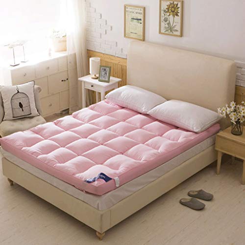 LJ Imbottitoio Invernale Imbottito per Materasso Dormitorio Imbottito in Piuma di Velluto Imbottito - 5 Misure (Colore : 1, Dimensioni : 135x200cm)