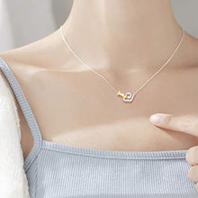 Collana In Argento Sterling, Collana Di Placcatura Semplice In Porcellana Placcata In Oro In Argento Sterling, Utilizzata Come Regalo Per La Festa Della Mamma, Feste, Compleanni E Anniversari