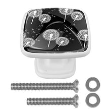 fiore bianco 4 PCS Pomelli per Porta, Pomolo per Mobile, Pomelli per Mobili con Viti, Maniglia per Armadietto, Pomelli per Porta, Pomelli per Cassetti per Porta, Armadio, Cassetto e Credenza