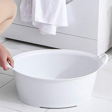 TJYXXQ Bacinella Vaschetta Verdura 3 PCS Biaurale Lavabo Lavabo Mobilia Plastica Grande Lavabo Pediluvio Grande (Color : White)