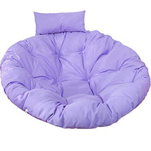 DIELUNY Cuscini per cestini sospesi, Imbottiti Rotondi Papasan Cuscini per sedie a Dondolo altalene Cuscini Morbidi e Soffici per Patio Giardino Imbottito Viola 105x105cm (41x41In)