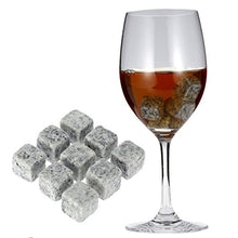 LKXHarleya 6pcs / Set Naturale Piazza Whiskey Stones Wine Cooler Sorseggiando Le Pietre del cubetto di Ghiaccio per Accessori Natalizi