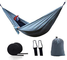 LHAHGLY Hammock in Nylon Doppia Persona Hammock da Campeggio Sopravvivenza Swing Letto Letto per Adulti da Viaggio per Adulti da Giardino per Adulti hamac avec Support