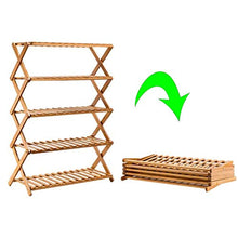XWZH Cabinet Scarpe da Polvere Scarpe da Scarpe da Scarpe da Scarpe da Scarpe da Scarpe da 5 Livelli Naturali per Armadio;Organizzatore di Scarpe Durevole/Risparmio Spaziale/Eco-Friendly/Memorizzator