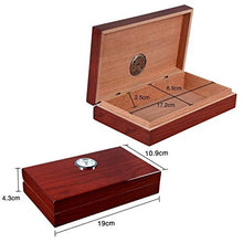 Humidars Cigar Humidor - Classic Cigar Humidor con umidificatore e igrometro grande capacità Cigar Box for club Desktop portasigari Accessori mantenerlo fresco .Scatola di immagazzinaggio di cigari di