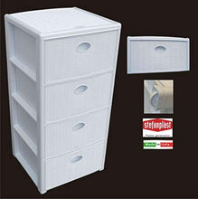 CASSETTIERA 4 ELEGANCE 40X40X80 BIANCA