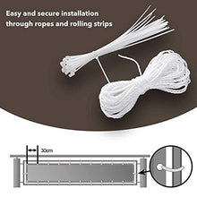 YUNSHAO Recinzione Copertura per Balcone Protezione della Privacy Schermo in Polyster Senza Viti Permeabile per Estate ed Inverno Opaco,90 x 500cm