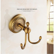 KTMK Set di Accessori per Il Bagno in Ottone Anticato Accessori in Ottone Anticato Porta Accappatoio, Porta Carta, Set di Asciugamani da Bagno con Anello Portasciugamani, Set Completo da 5 Pezzi
