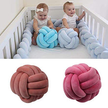 Gertok Cuscini Decorativi Bambini Cuscino Annodato Cuscino Soffice Cuscino Morbido Cuscino di Velluto Cuscino Decorativo per Camera da Letto Light Orange,27cm/10.63inh