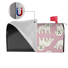 Bichon Fris - Copertura magnetica per cassetta postale con design unico, per giardino, cortile, dimensioni standard, 53 x 45 cm