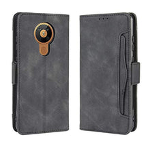 LODROC Cover Nokia 5.3 Flip Cover Custodia Protettiva Caso Libro in Pelle PU con Portafoglio, Funzione Supporto, Chiusura Magnetica per Nokia 5.3 - LOBYU0200741 Nero