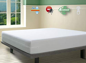 Savel. Coprimaterasso con Trattamento Antiacaro Impermeabile e Traspirante | Matrimoniale (160x190/200cm) | Altezza Fino a 30 cm