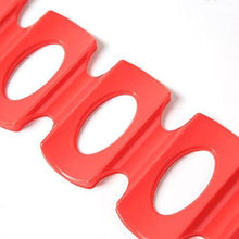 Portabottiglia Vassoio Contenitore Supporto Bottiglia Vino Birra Frigorifero Silicone Impila L'attrezzo Ordinato - Rosso