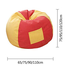 RIYIFER Copertura per Poltrona A Sacco, Fodera Copri Bean Bag Materiale di Cotone Fine Bean Bag Cover per Camera da Letto, Soggiorno, Giardino,Rosso,75x95cm