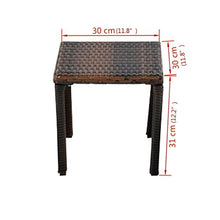 Festnight Set Lettino Prendisole/Sedie a Sdraio 3 pz in Polirattan Marrone