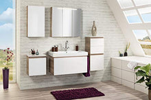 FACKELMANN Lavandino PIURO/lavabo in ceramica/Dimensioni (L x A x P): ca. 89,5 x 16,5 x 44,5 cm di alta qualità ed elegante vasca da bagno / lavabo per WC/colore: Bianco