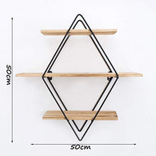LYM &ripiano di stoccaggio Scaffale di stoccaggio, scaffale della Camera da Letto del Ferro da Stiro unità della mensola di Legno fissata al Muro di Arte Scaffale di Finitura