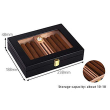 Umidificatori Humidor Umidificatore Scatola di Immagazzinaggio Idratante per Sigari Scatola per Sigari Portatile Idratante A umidità Costante Humidor con Tetto Apribile Trasparente Diviso