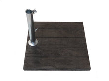 Maffei Art 304b Base Cemento per ombrelloni con Effetto Legno sulla Parte Superiore. Peso kg. 20. Made in Italy