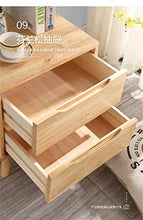 Armadietto da comodino tutto in legno massello Armadietto da comodino nordico color legno Armadietto semplice e moderno