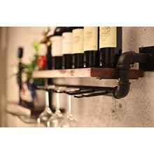 Elegante Scaffale per Vino Portabottiglie Portabottiglie da Parete in Legno con Portabottiglie, HJJ