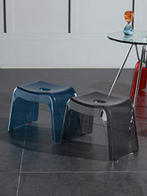 LoveGlass Sgabelli Doccia Acrilico Trasparente,Addensare Schiena Nuda Sedia Sgabello per Il Bagno,Impermeabile Non-Scivolare Sgabello A Gradini Sgabello per Il Cambio delle Scarpe