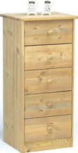 Steens Mario, Comodino, Beige (Oliato), 89 x 42 x 35 cm
