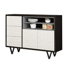 AWYJ Credenza Governo di immagazzinaggio Cupboard Buffet Server Credenza Credenza in Piedi Bagagli Petto Pranzo Cabinet Tavolo Console (Color : White, Size : 100x40x93cm)