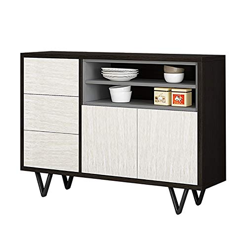 AWYJ Credenza Governo di immagazzinaggio Cupboard Buffet Server Credenza Credenza in Piedi Bagagli Petto Pranzo Cabinet Tavolo Console (Color : White, Size : 100x40x93cm)