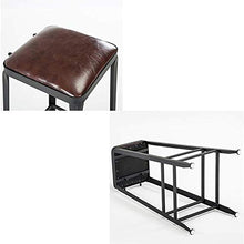 WHOJA Sgabelli da Bar semplicità Moderna Sgabello Alto Arte del Ferro Cuscino in PU Mobili da Bar Sedia da Bar Peso del Cuscinetto 150 kg Altezza 65/75/80 cm Sedia da Pranzo