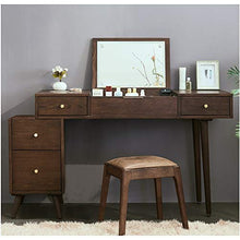 EXCLVEA Sedile per Trucco per Camera da Letto Vanity Sgabello, Trucco Dressing Gambe feci con Rubberwood, Panca Imbottita (Colore : A1, Dimensione : 42x36x38cm)