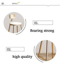 LLT Pratico Sgabello da bar sgabello da cucina Bar Colazione da pranzo in stile sedia contatore moderna Gold Metal frame Soft cuscino di sicurezza del sedile Carico 150 Kg,Rosa,68 cm