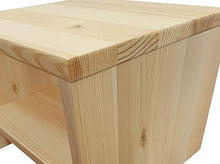 Erst-Holz Moderno Comodino in Pino massello con ripiano Inferiore 90.20-K5