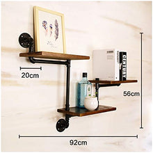 MoDi Wine Rack Retro Style Industriale Tubo di Acqua a Parete Vino Rack (L92CM * W20CM * H56CM)