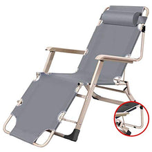 SHUAIIJUAN Sedia per il tempo libero domestico Sedie a sdraio Sedia pieghevole da giardino Sdraio reclinabili campeggio esterno sedia a sdraio con poggiatesta for Balcone Patio Beach Pool Side Max.200