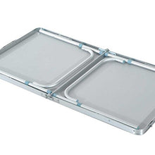 BAKAJI Tavolo Camper Campeggio Picnic Alluminio Pieghevole a Valigetta per Spiaggia o Giardino (120 x 60cm)
