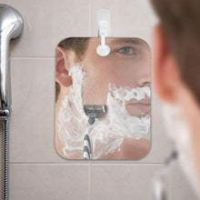 Shave Well Specchio Portatile Deluxe Anti Appannamento - Specchio Doccia e Barba - Specchio Senza Cornice con Gancio Adesivo - Specchio da Doccia per Viaggi, Campeggio, Palestra – Infrangibile