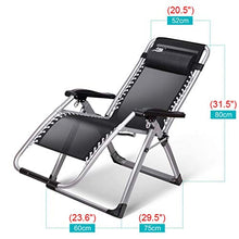 SHUAIIJUAN Sedia per il tempo libero domestico Sedie sdraio Outdoor Lounge Patio con cuscino e Utility Tray regolabile pieghevole reclinabile for Deck, Beach, Prato, Giardino Supporto 330 lb