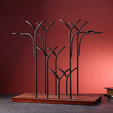 FYLHX Freestanding Cremagliera del Vino,Metallo Tavolo Cremagliera del Bicchiere di Vino Legno Vino Cremagliera di Vetro per Home Decor Bar Cucina Portabicchieri da Vino.