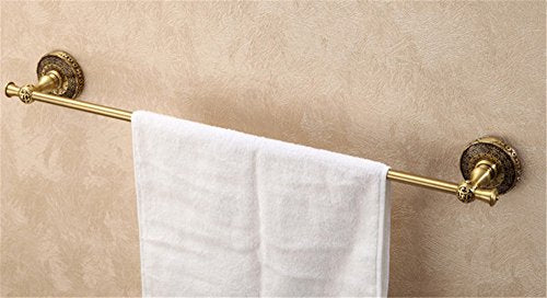 MBYW Portasciugamani Moderno Minimalista Portasciugamani Elegante per Il Bagno di Moda Rame portasciugamani Antico Europeo Ciondolo Singolo Appendiabiti da Bagno con Asta Singola Cinese retrò