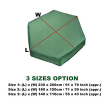 Copertura per sabbiera con coulisse Copertura per piscina con sabbia esagonale Oxford impermeabile antipolvere Copertura per piscina verde per piscina per giardino esterno