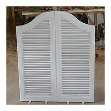 GDMING Puertas Batientes con Persianas, Puertas De Cafe, Madera Cerca Puerta De Partición Bisagras Incluidas Auto Cerrado Retro Puerta del salón para Bar Taberna Entrada, Personalizable