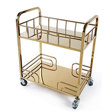 MEI XU Carrelli di Stoccaggio Carrello portautensili - Scaffale Mobile per Auto da Dessert in Cartone da Auto dell'hotel per Auto da tè di Lusso in Titanio Carrelli di Utilità