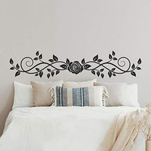 T-MK431 - Adesivi per testiera del letto, 30 x 140 cm, colore: Nero