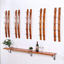 LHQ-HQ Wine Rack Legno a Parete Supporto di Vetro di Vino