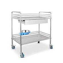 Carrello medico, Acciaio Inossidabile, Piccolo Carrello per Infermieristica chirurgica, Veicoli per Cambio Strumento di Soccorso, carico 100 kg