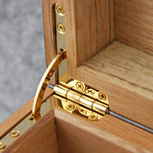 Humidor Mobiletto per Sigari Umidificatore per Sigari in Cedro Humidor per Sigari con Ghiera Termometro Lucchetto in Ottone Placcato Oro Manico Placcato Oro può Contenere 100 Sigari