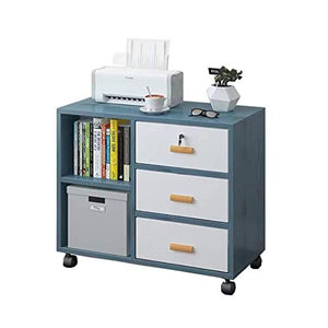 Blu Comodino a 3 Strati Comodino Divano Laterale Comodino Facile da Montare Comodino mobili multifunzionali Bagagli Rack Adatto a Camera da Letto Bedside Soggiorno